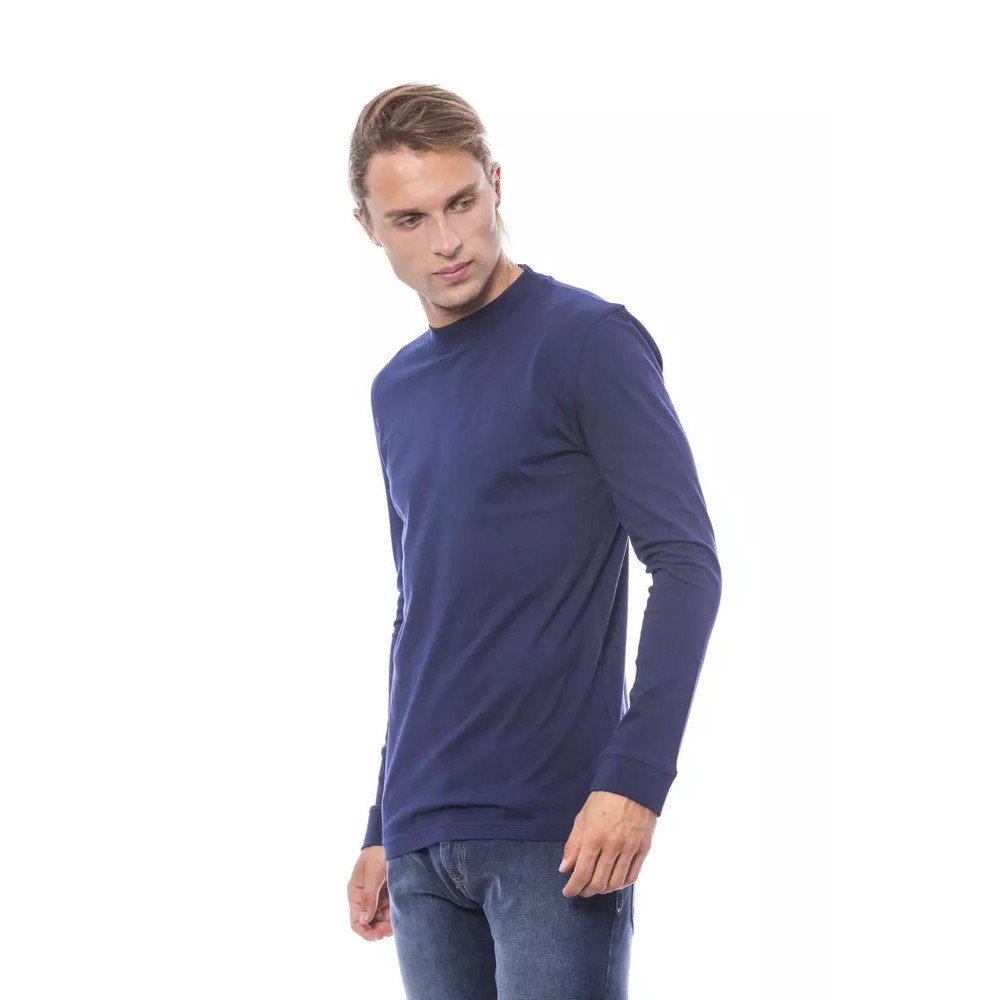Verri Blauer Baumwollpullover für Männer