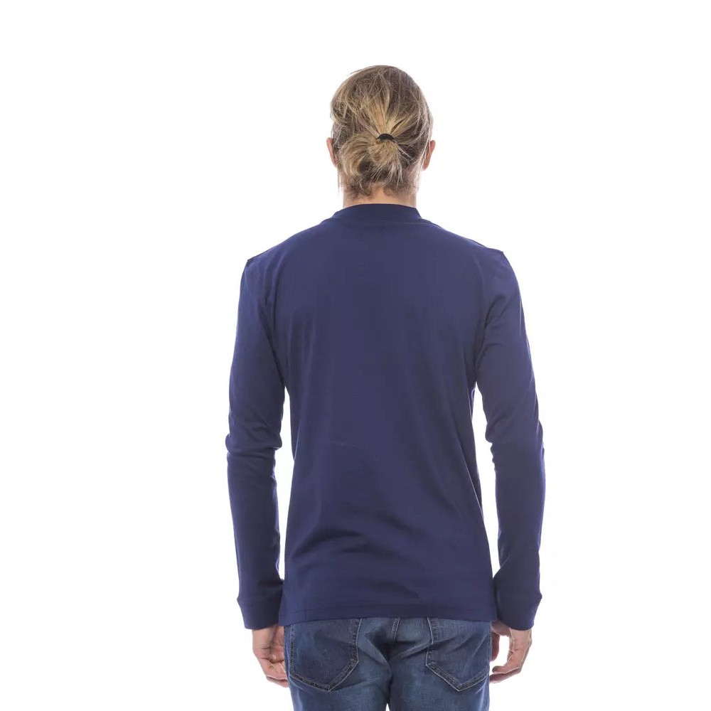 Verri Blauer Baumwollpullover für Männer