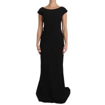 Dolce & Gabbana Elegantes Schwarzes Maxi-Etuikleid