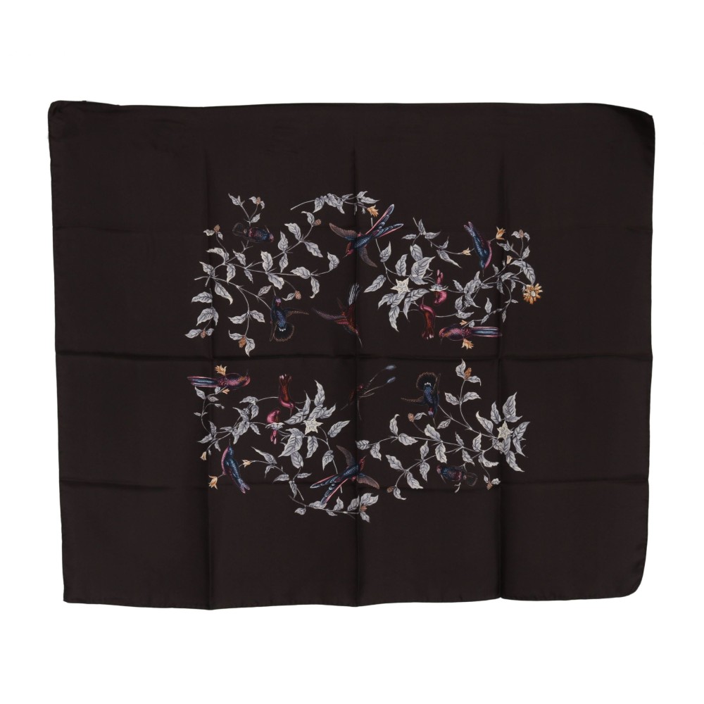 Dolce & Gabbana Eleganter Seidenschal in luxuriösem Braun