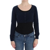 Ermanno Scervino Schicker Pullover aus einer Kaschmirmischung in Blau