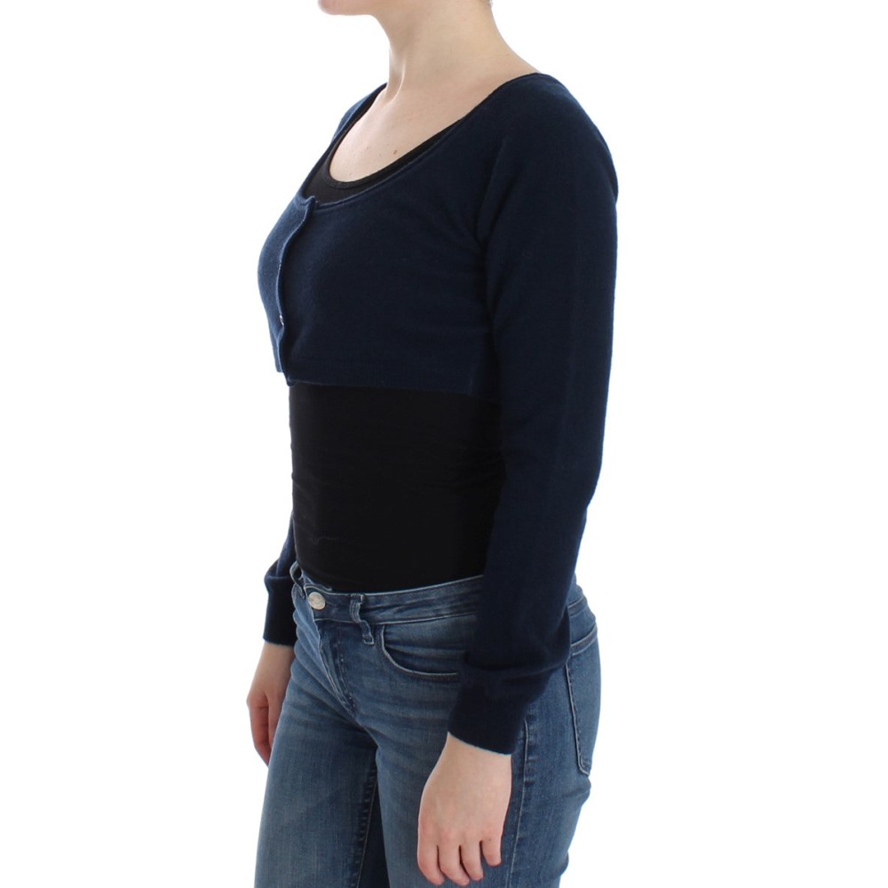 Ermanno Scervino Schicker Pullover aus einer Kaschmirmischung in Blau