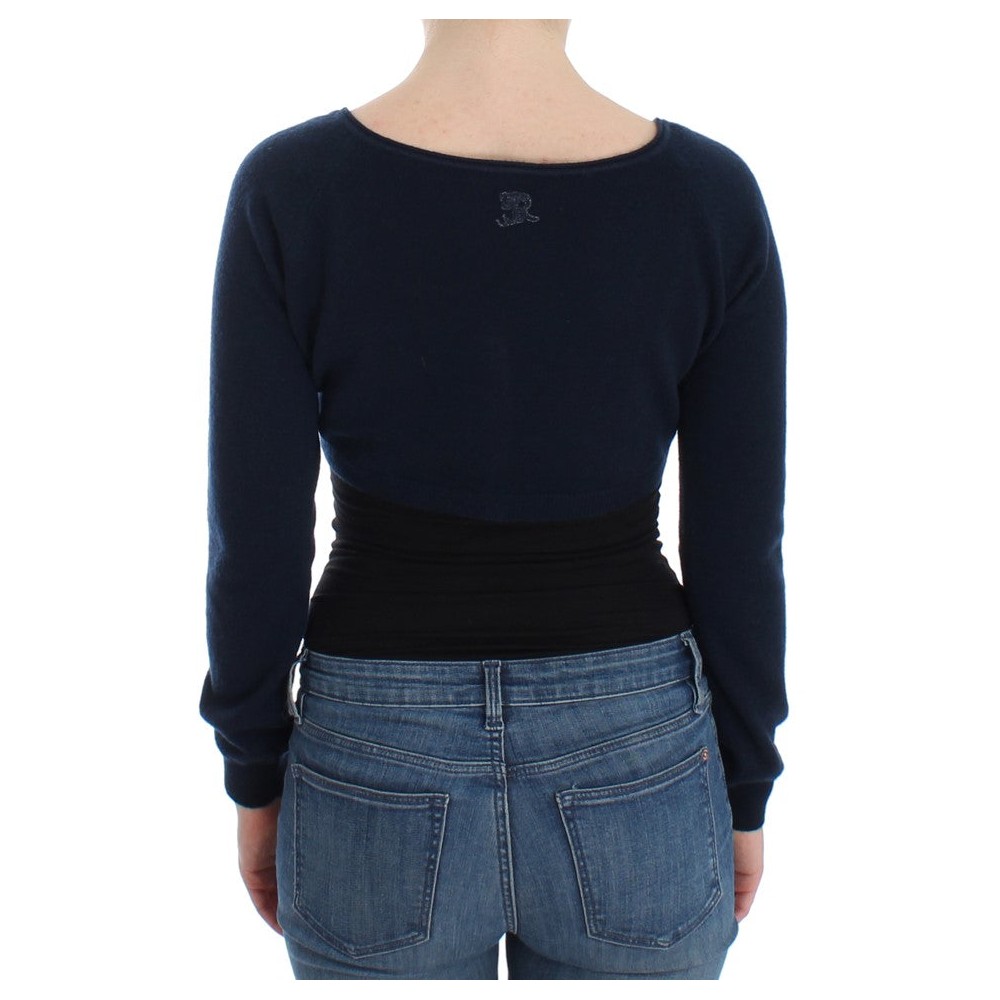 Ermanno Scervino Schicker Pullover aus einer Kaschmirmischung in Blau