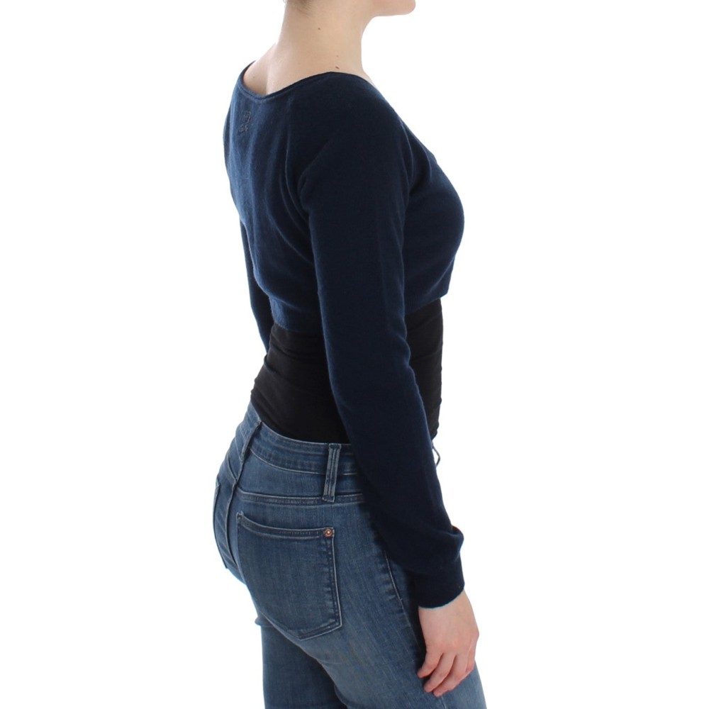 Ermanno Scervino Schicker Pullover aus einer Kaschmirmischung in Blau