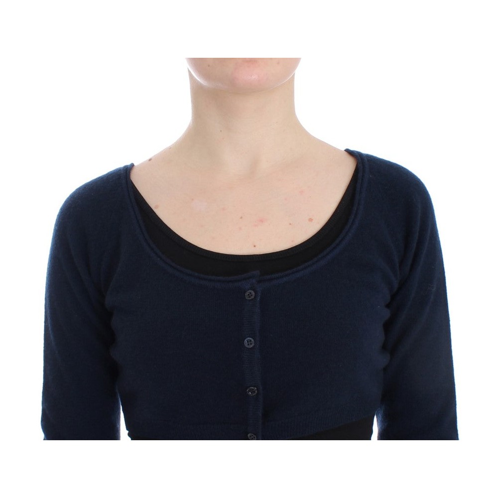 Ermanno Scervino Schicker Pullover aus einer Kaschmirmischung in Blau