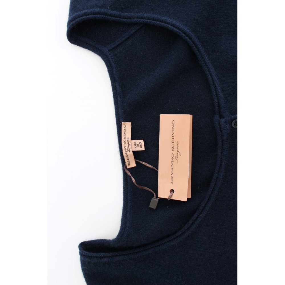 Ermanno Scervino Schicker Pullover aus einer Kaschmirmischung in Blau