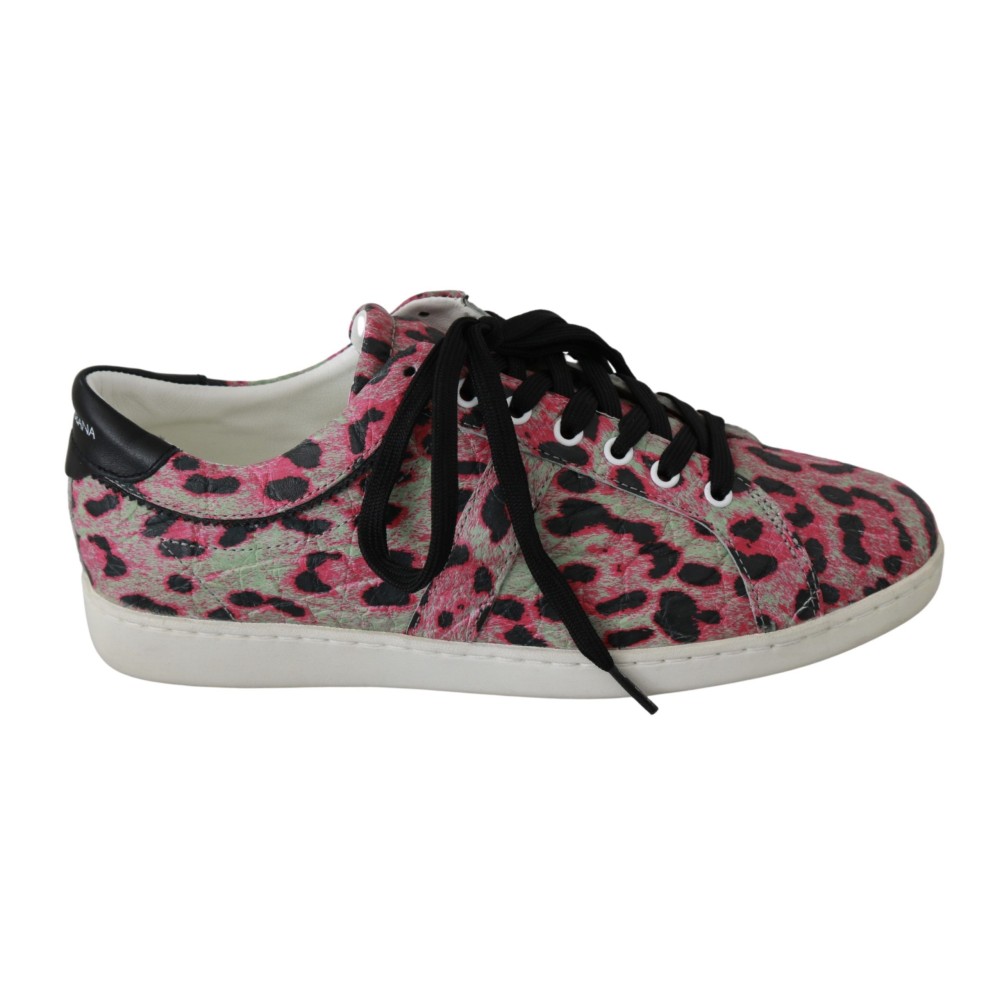Dolce & Gabbana Multicolor Krokodilleder Sneakers
