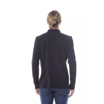 Verri Schwarzes Baumwoll-Poloshirt für Männer mit langen Ärmeln