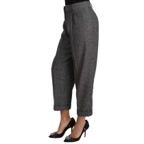 Dolce & Gabbana Elegante graue Hose aus Wollgemisch