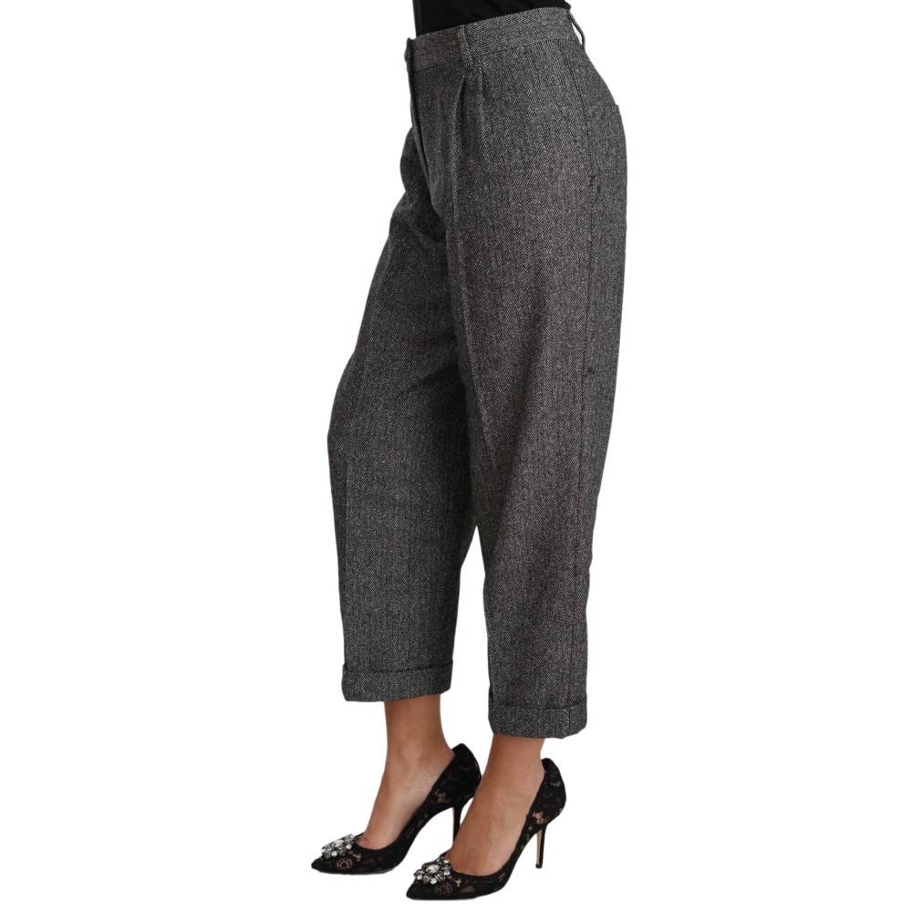 Dolce & Gabbana Elegante graue Hose aus Wollgemisch