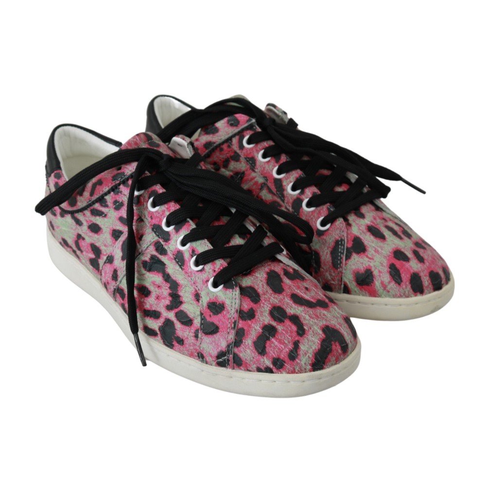 Dolce & Gabbana Multicolor Krokodilleder Sneakers