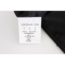 Masha Ma Elegantes trägerloses schwarzes Kleid