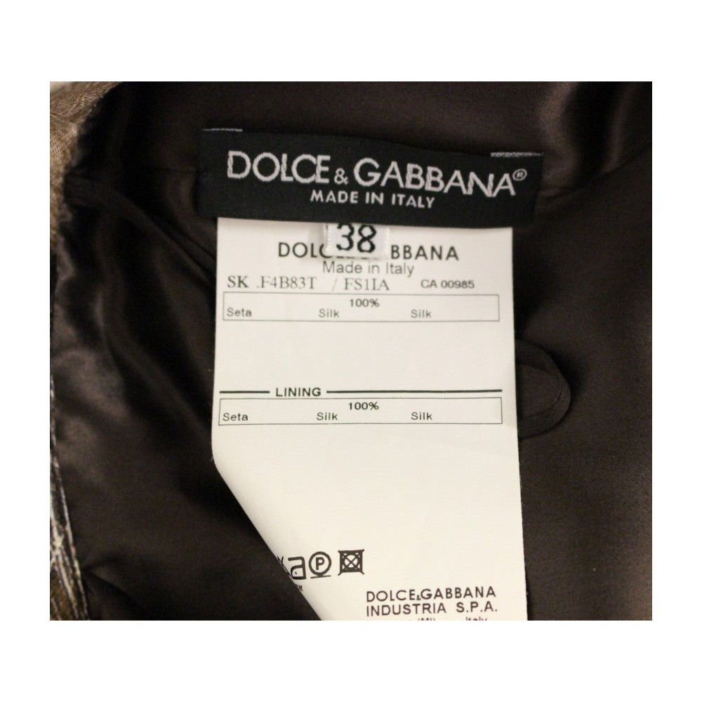 Dolce & Gabbana Eleganter floraler Seiden-Vollrock
