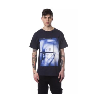 Nicolo Tonetto Blau Baumwolle Männer T-Shirt