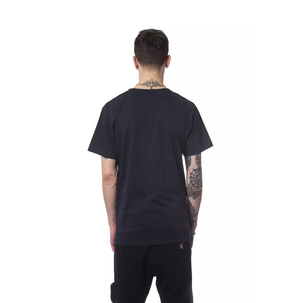 Nicolo Tonetto Blau Baumwolle Männer T-Shirt