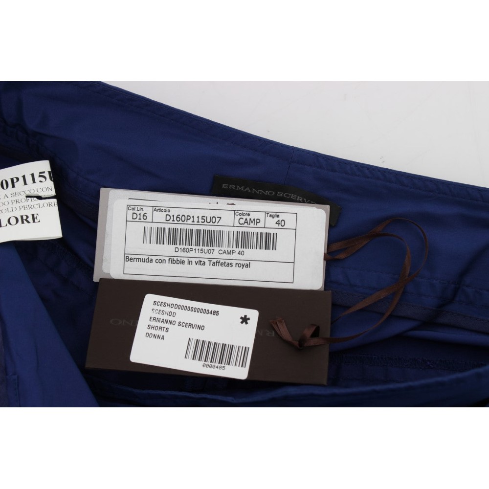 Ermanno Scervino Schicke blaue Shorts mit mittlerer Taille