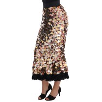 Dolce & Gabbana Eleganter schwarzer kristallbesetzter Cloche-Hut