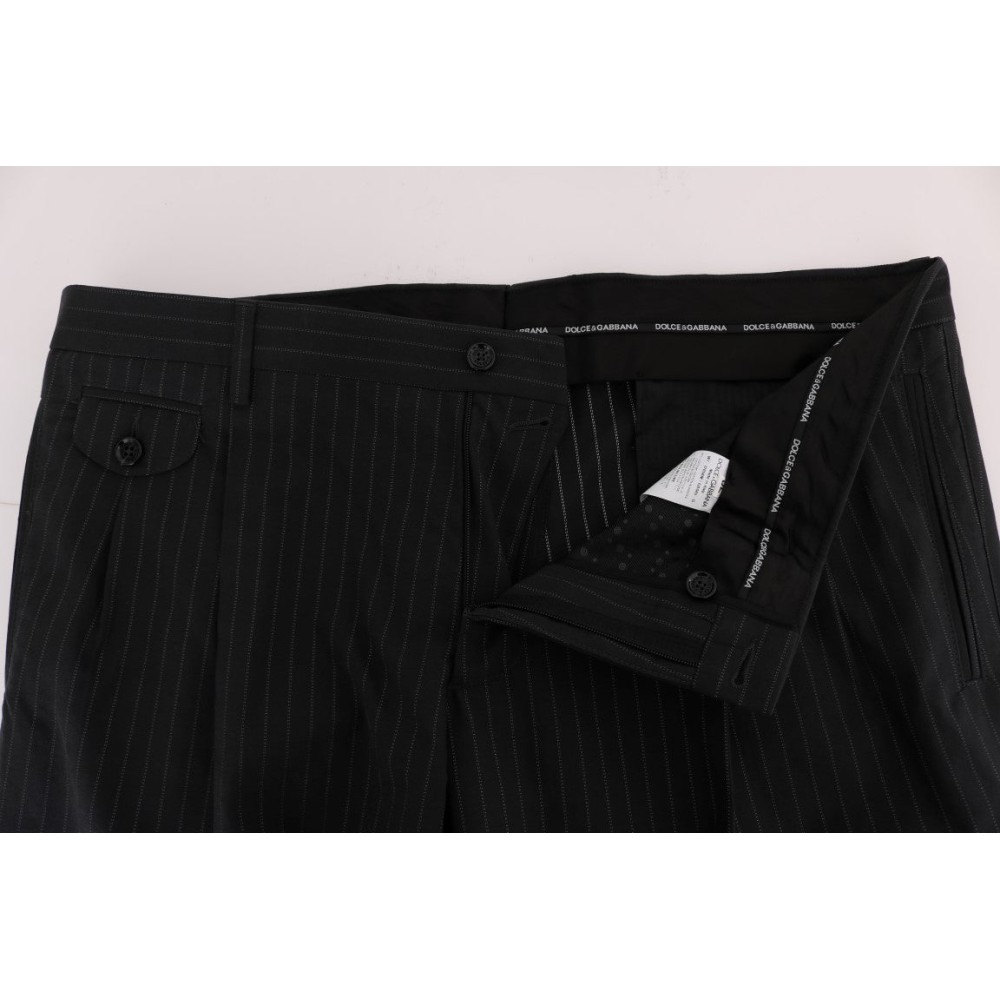 Dolce & Gabbana Elegante gestreifte, gerade geschnittene Kleiderhosen