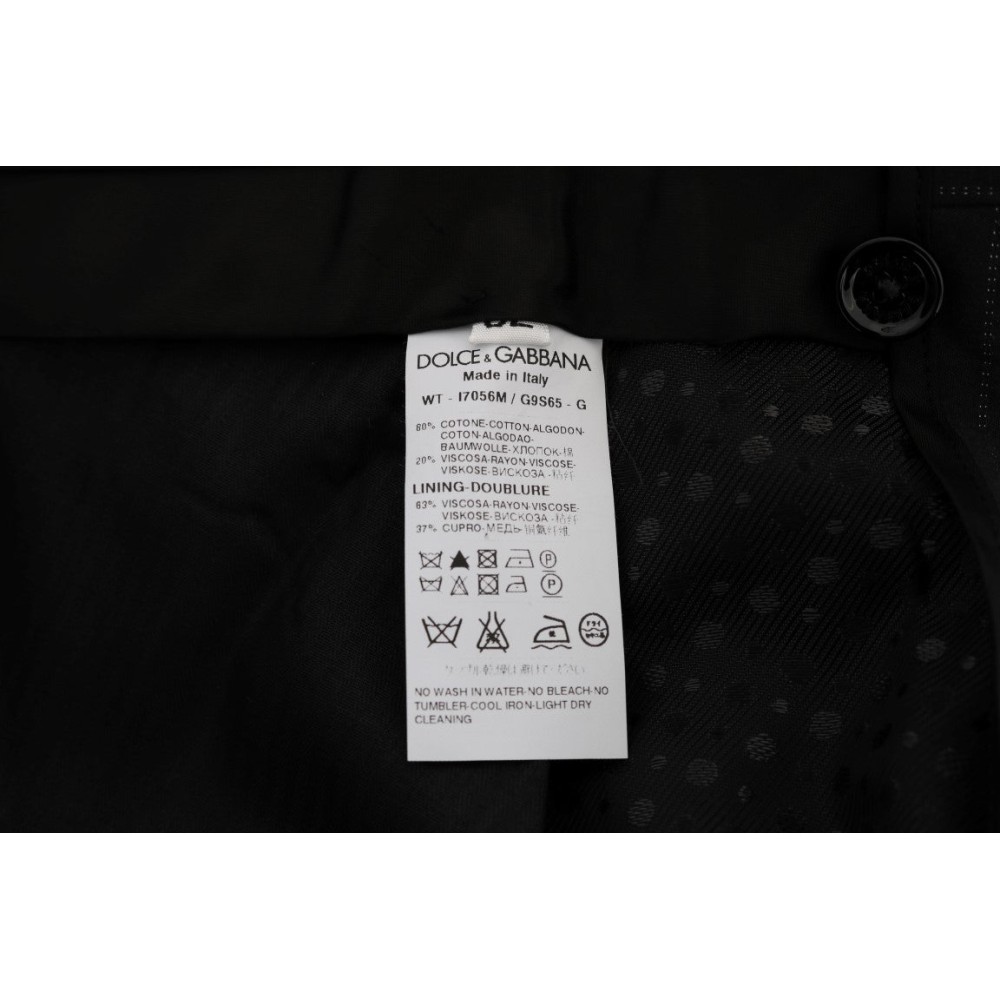 Dolce & Gabbana Elegante gestreifte, gerade geschnittene Kleiderhosen