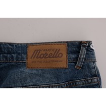 Dolce & Gabbana Elegante gestreifte Baumwoll-Leinen-Shorts