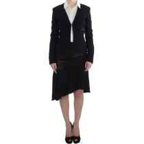 Exte Schicker schwarzer Stretch-Blazer mit goldener Knopfleiste