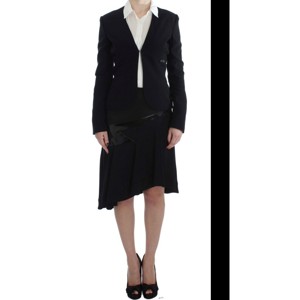 Dolce & Gabbana Elegantes Maxi A-Linien Kleid mit langen Ärmeln