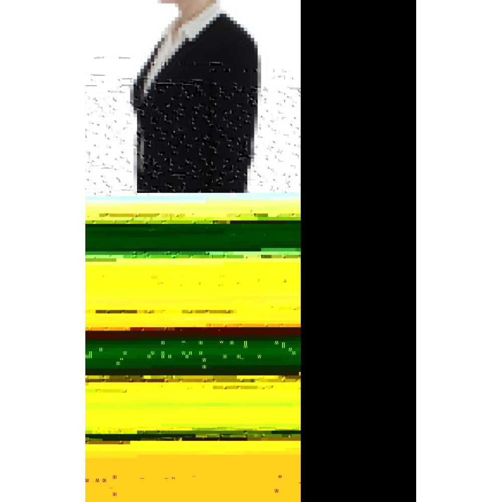 Exte Schicker schwarzer Stretch-Blazer mit goldener Knopfleiste