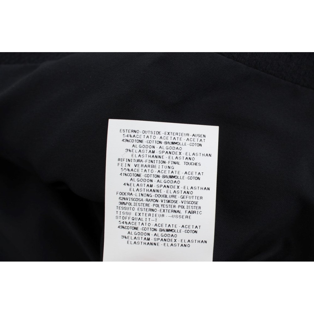 Exte Schicker schwarzer Stretch-Blazer mit goldener Knopfleiste