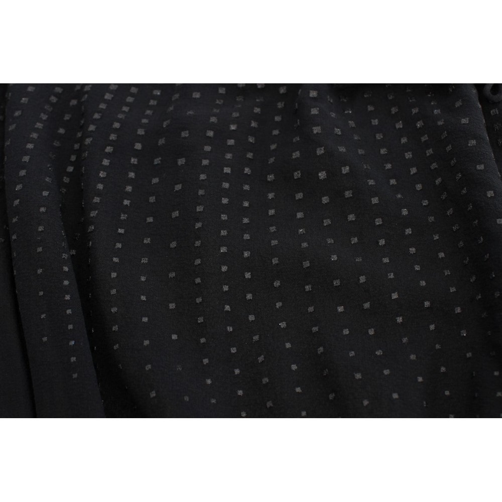 Exte Elegante Schwarze Abend-Wickeltop-Bluse