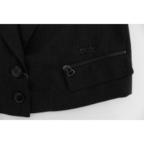 Exte Elegante Blazerjacke mit goldenen Knöpfen in Grau
