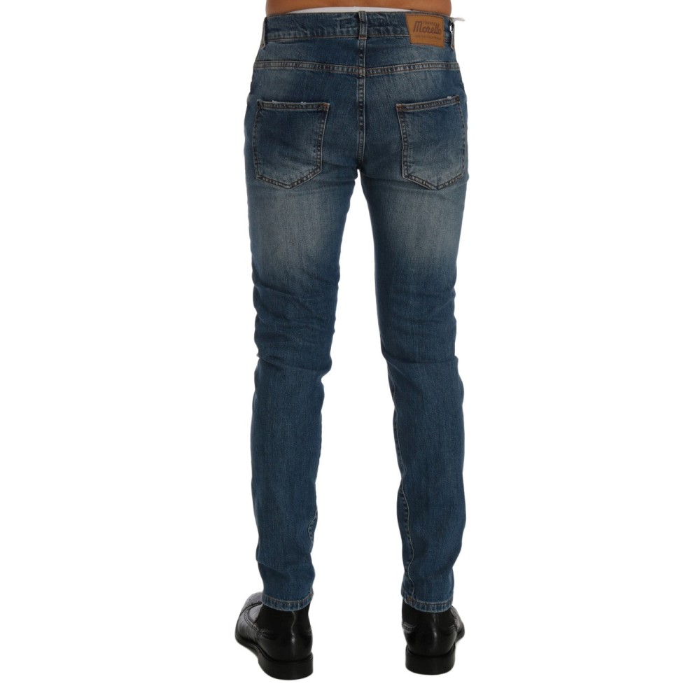 Frankie Morello Svelte Italian Denim - Slim Fit Blaue Jeans