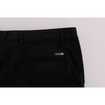 GF Ferre Elegante Slim Fit Hose aus schwarzer Baumwolle
