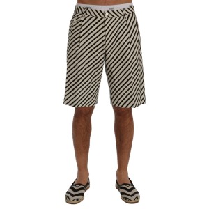 Dolce & Gabbana Gestreifte Hanf-Lässig-Shorts