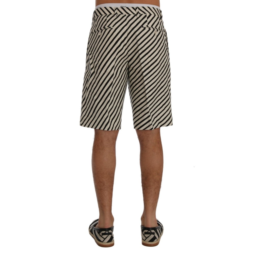 Dolce & Gabbana Gestreifte Hanf-Lässig-Shorts