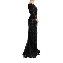 Dolce & Gabbana Elegantes Schwarzes Etuikleid mit Seidenfutter