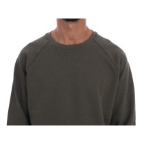 Daniele Alessandrini Wunderschöner grüner Baumwollpullover mit Rundhalsausschnitt