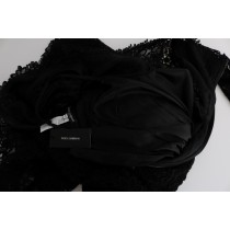 Dolce & Gabbana Elegantes Schwarzes Etuikleid mit Seidenfutter