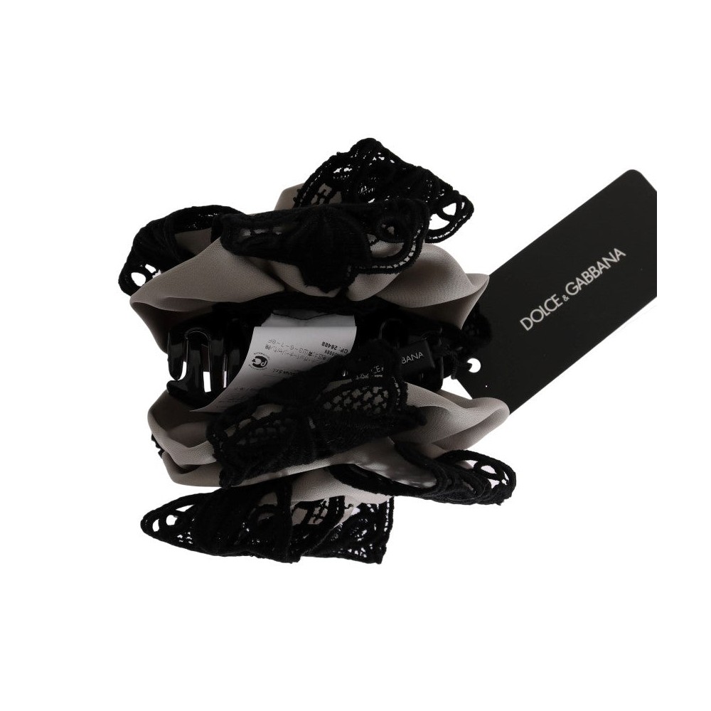 Dolce & Gabbana Elegante florale Haarspange aus Spitze