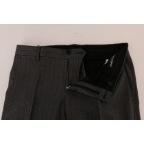 Dolce & Gabbana Elegante Slim Fit Formal Hose in Lila