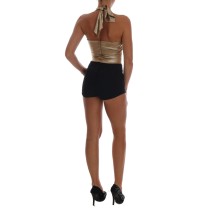 Dolce & Gabbana Elegante Graue Gestreifte Hose aus Wolle Formal