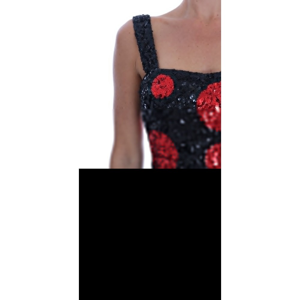 Dolce & Gabbana Eleganter taillenhoher Bleistiftrock mit goldenen Fransen