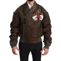 Dolce & Gabbana Paillettenbesetzte doppelreihige Bomberjacke