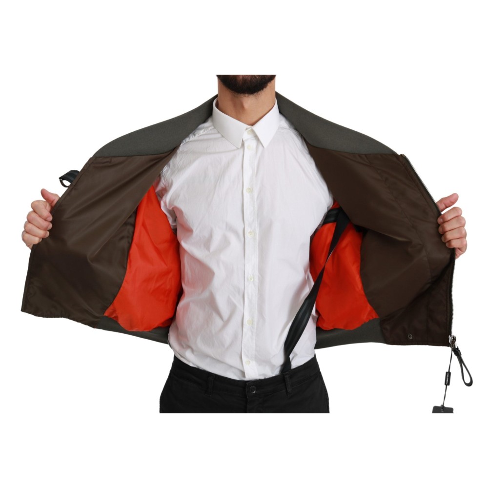 Dolce & Gabbana Paillettenbesetzte doppelreihige Bomberjacke