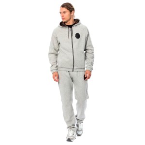 Billionaire Italian Couture Eleganter grauer Baumwoll-Sweatdress mit Kapuze