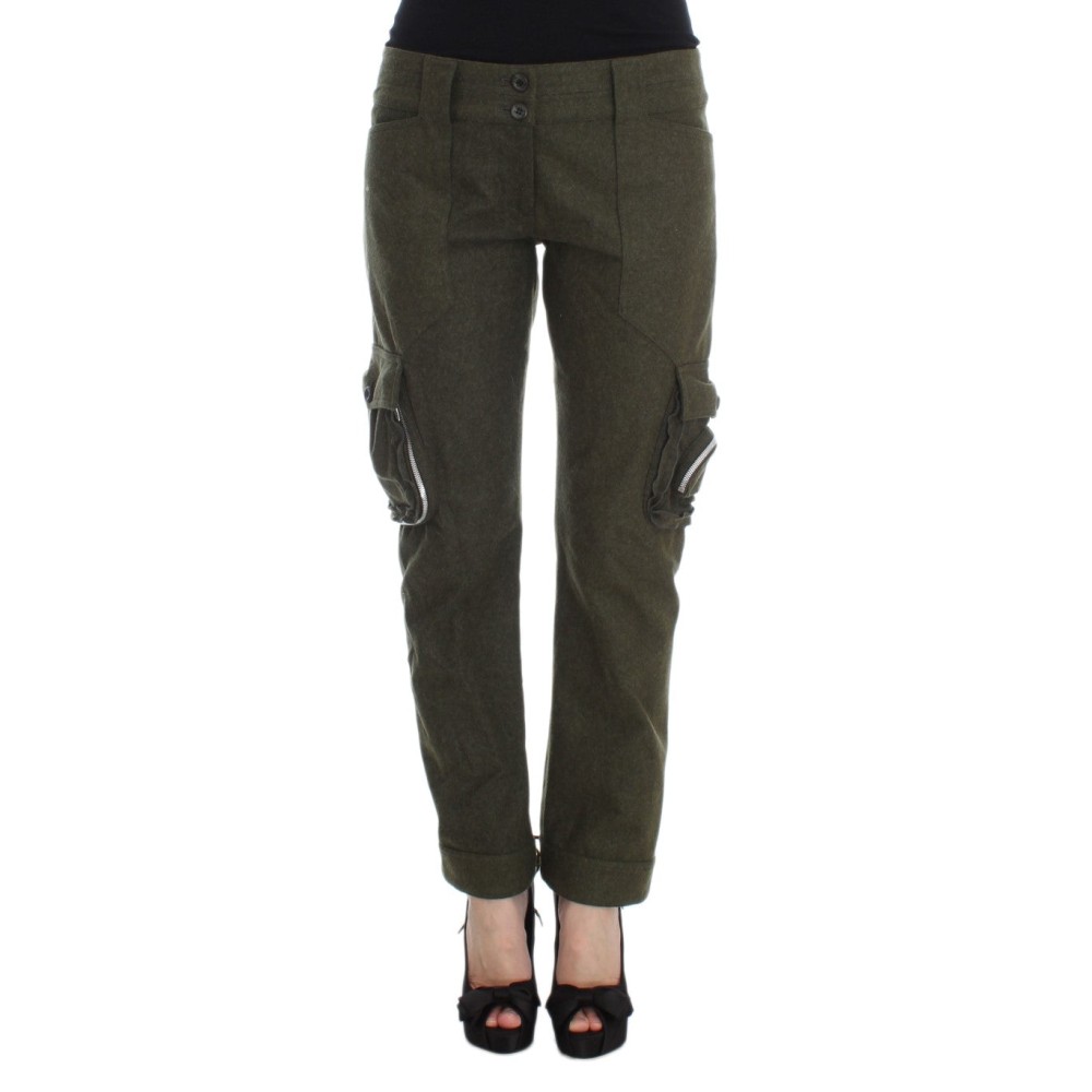 Ermanno Scervino Schicke grüne Cargo-Hose für mühelosen Stil