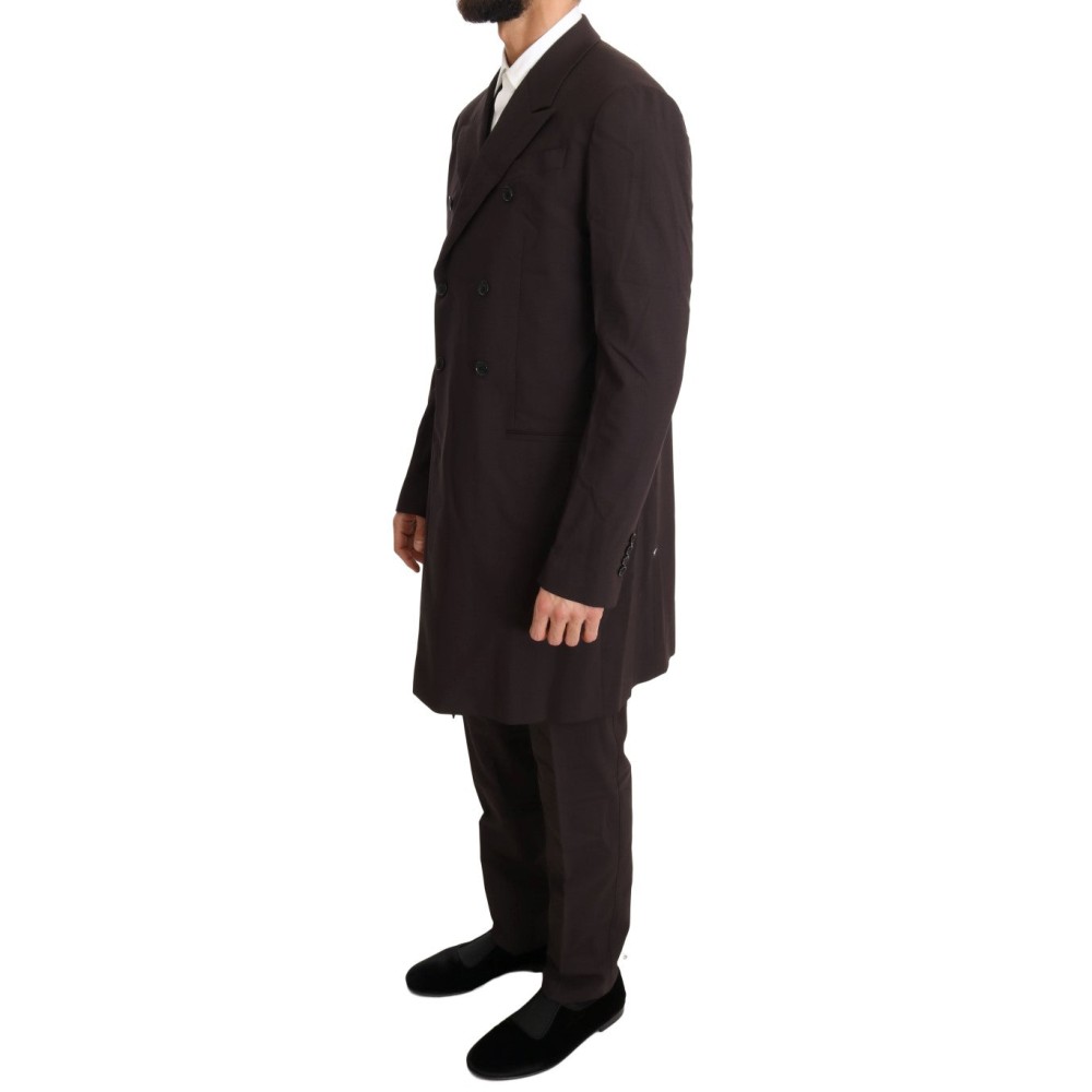 Dolce & Gabbana Eleganter bordeauxfarbener Zweireiher-Anzug