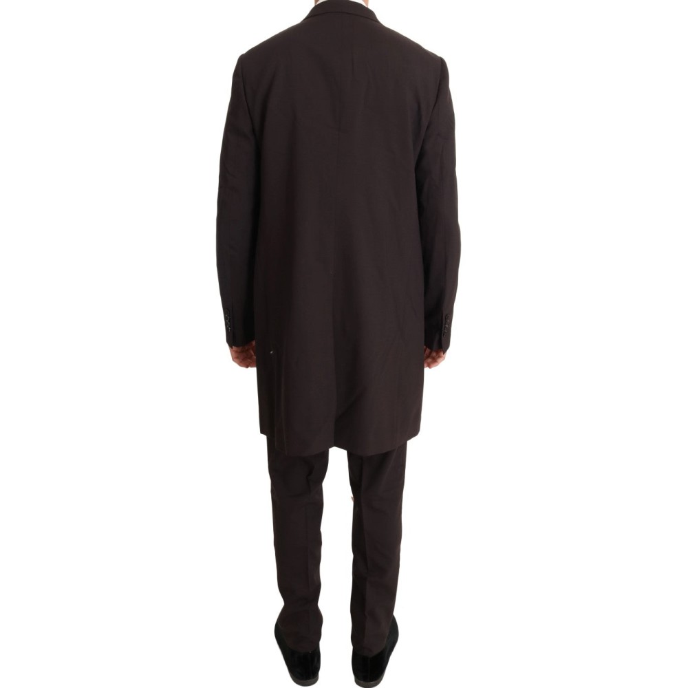 Dolce & Gabbana Eleganter bordeauxfarbener Zweireiher-Anzug