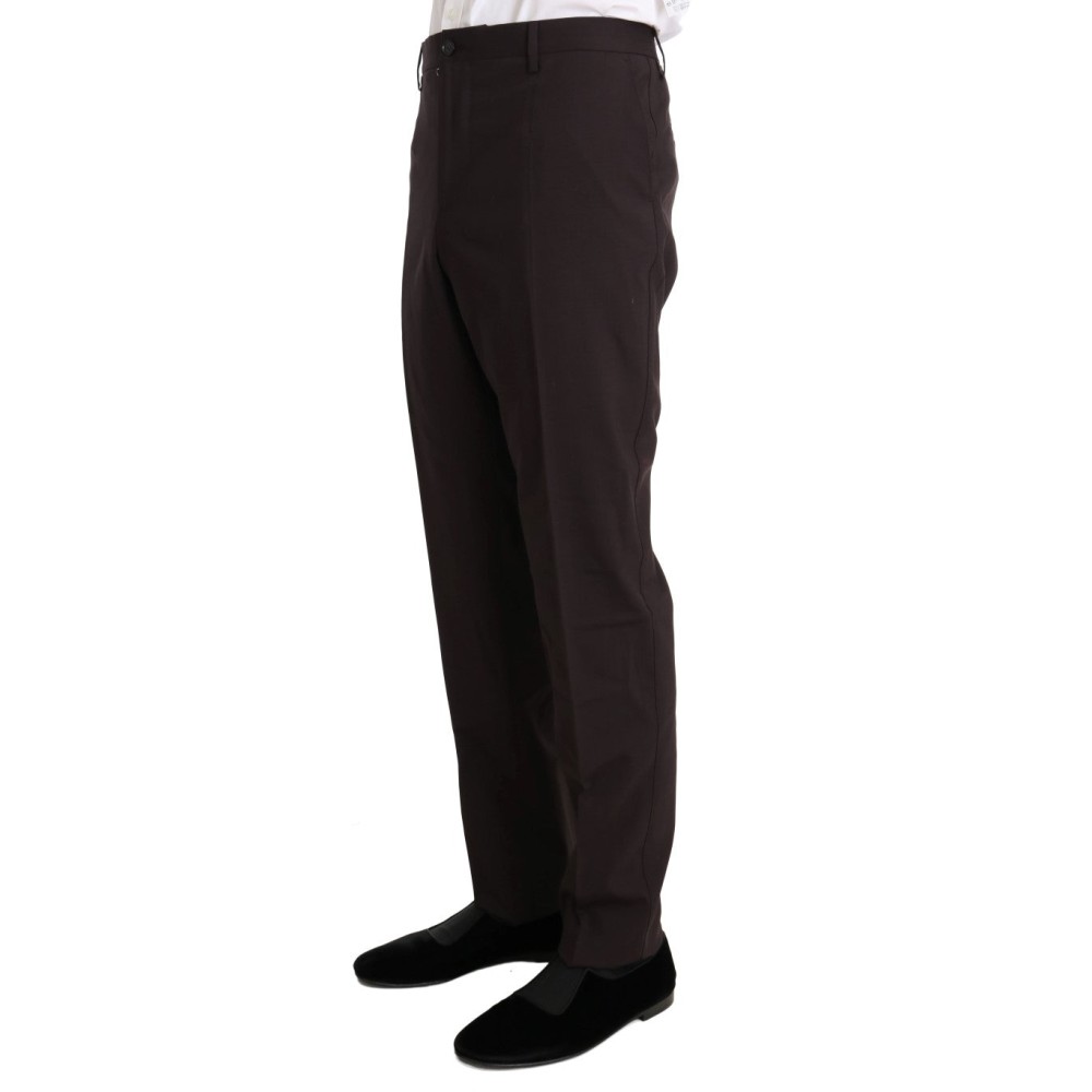 Dolce & Gabbana Eleganter bordeauxfarbener Zweireiher-Anzug