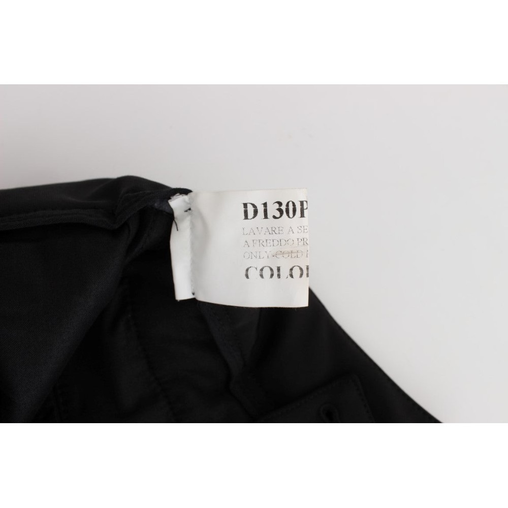 Ermanno Scervino Elegante Cropped Caprihose in Schwarz