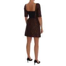 Dolce & Gabbana Schickes braunes Minikleid aus Wollmischung